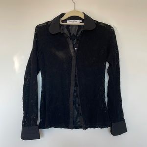 Anne Fontaine size 38 blouse with beautiful pattern detail